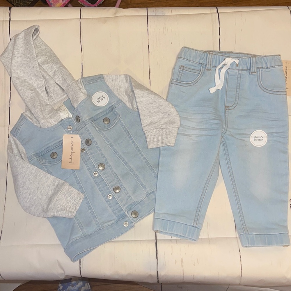 Jean jacket & jean pants